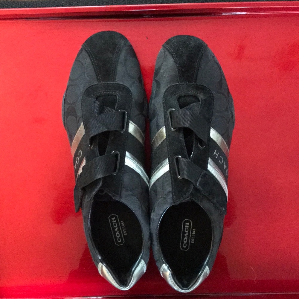 Black Coach sneakers